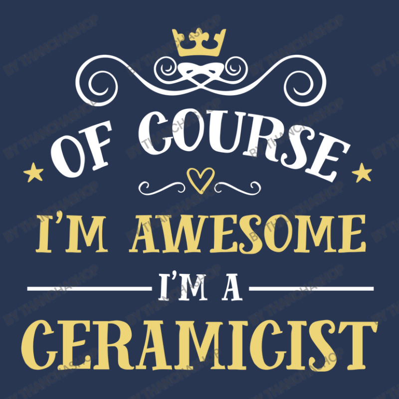 Of Course I'm Awesome I'm A Ceramicist Men Denim Jacket | Artistshot