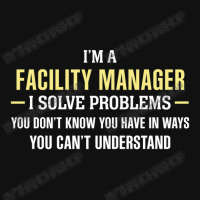 Facility Manager I Solve Problems Funny Gift Baby Bibs | Artistshot