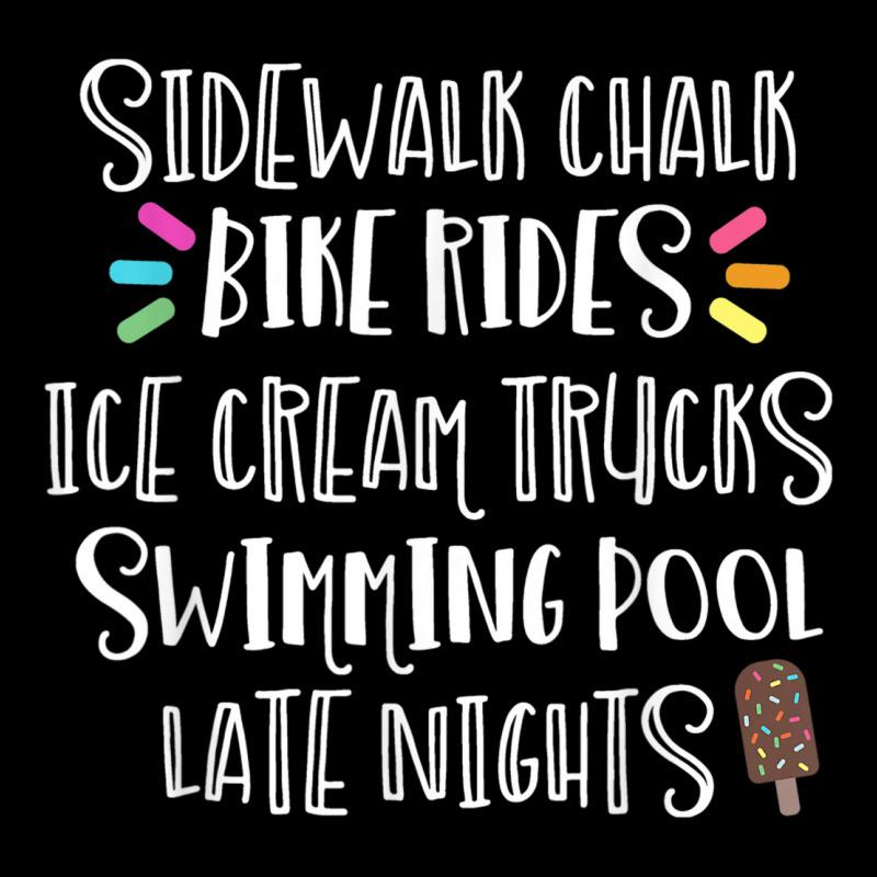 Sidewalk Chalk Bike Rides Ice Cream Swimming Late Nights V-Neck Tee by ESTAULS | Artistshot