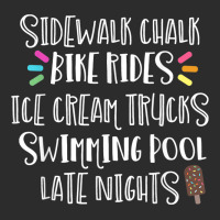 Sidewalk Chalk Bike Rides Ice Cream Swimming Late Nights Exclusive T-shirt | Artistshot