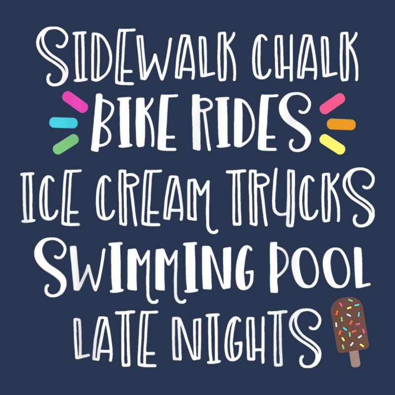 Sidewalk Chalk Bike Rides Ice Cream Swimming Late Nights Men Denim Jacket by ESTAULS | Artistshot