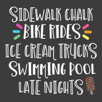 Sidewalk Chalk Bike Rides Ice Cream Swimming Late Nights Men's Polo Shirt | Artistshot