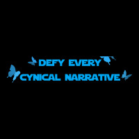 Defy Every Cynical Narrative V-neck Tee | Artistshot