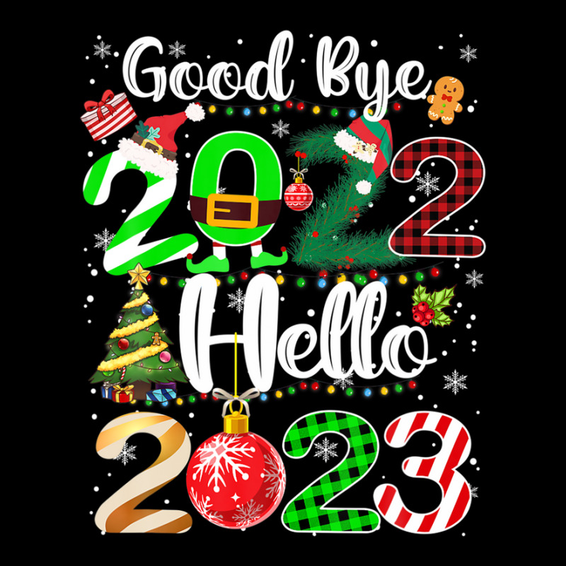 Goodbye 2022 Hello 2023 Cute Christmas Long Sleeve Baby Bodysuit | Artistshot