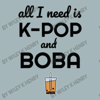 All I Need Is K Pop And Boba Bubble Tea Funny Unisex Sherpa-lined Denim Jacket | Artistshot