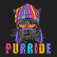 Purride Cat Wearing Pride Glasses Is Feline The Purride T-shirt | Artistshot