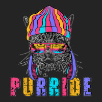 Purride Cat Wearing Pride Glasses Is Feline The Purride 3/4 Sleeve Shirt | Artistshot