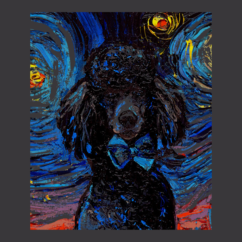 Poodle T  Shirt Standard Black Poodle Night ( Portrait) T  Shirt Ladies Curvy T-Shirt by greenholttroy502 | Artistshot