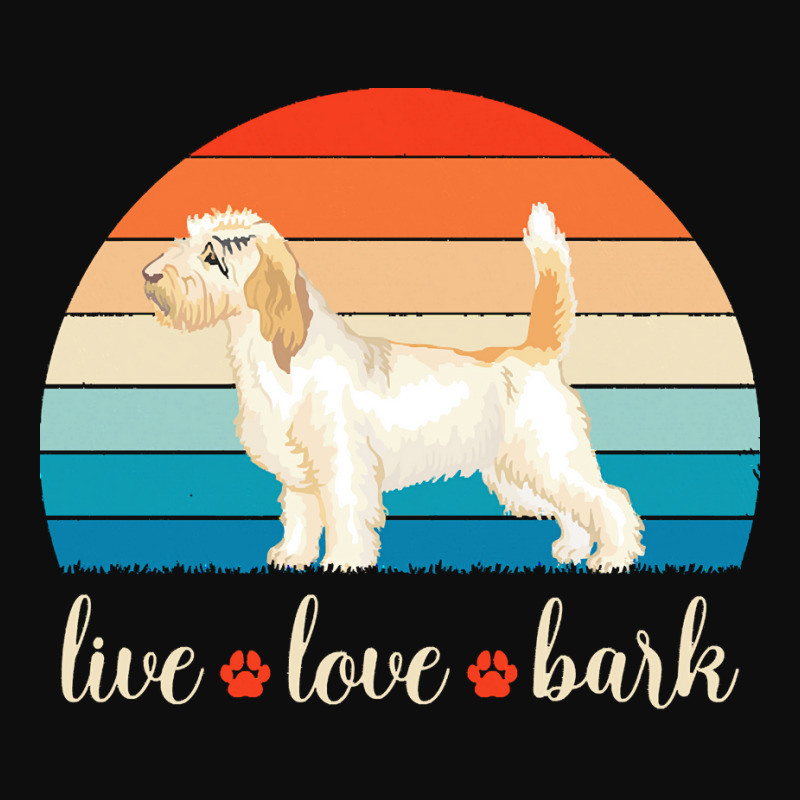 Petit Basset Griffon Vendeen T  Shirt Live Love Bark Petit Basset Grif Crop Top by christiansenmarlene | Artistshot