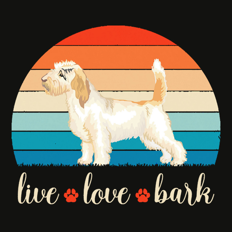 Petit Basset Griffon Vendeen T  Shirt Live Love Bark Petit Basset Grif Scorecard Crop Tee by christiansenmarlene | Artistshot