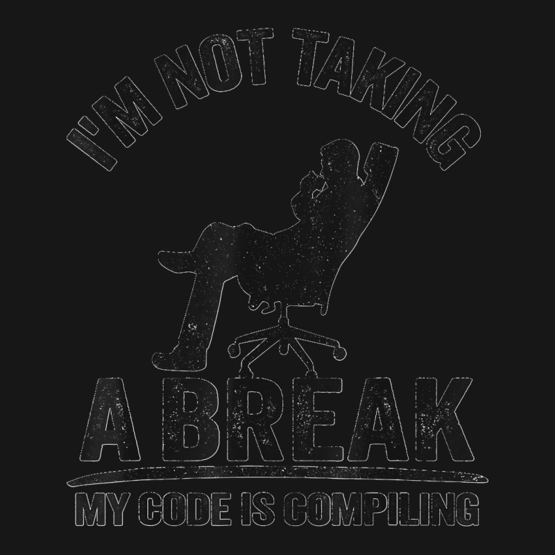 I'm Not Taking A Break My Code Is Compiling Coder Programmer Medium-length Apron | Artistshot