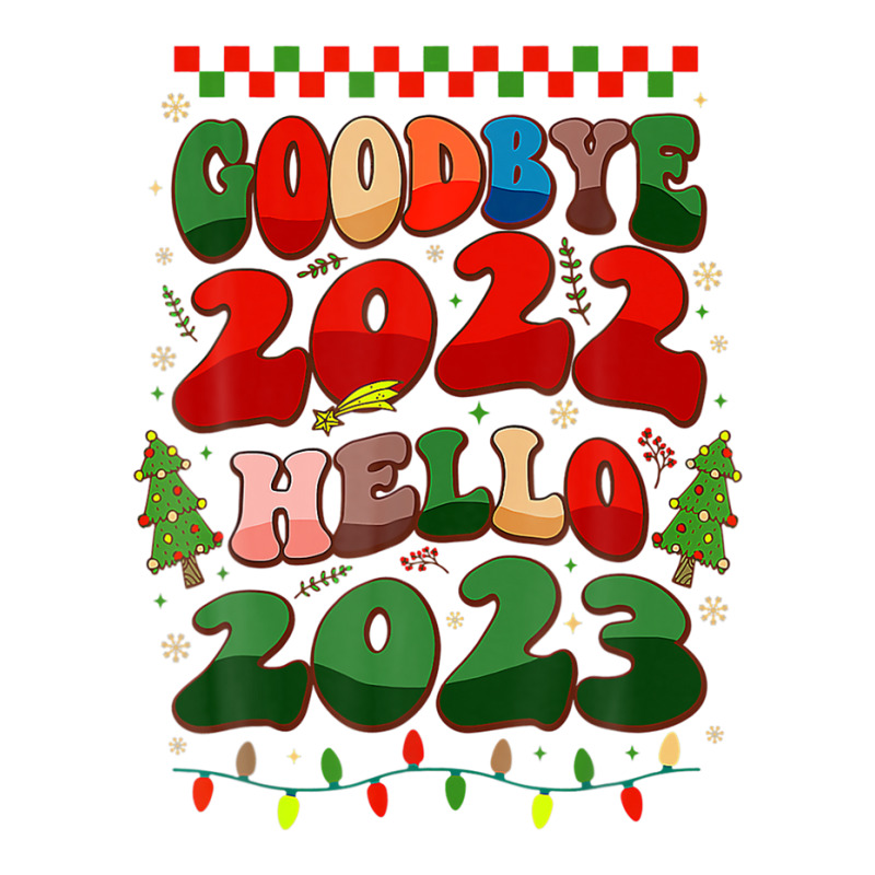 Goodbye 2022 Hello 2023 Happy New Year Christmas Xmas Groovy Men's T-shirt Pajama Set | Artistshot