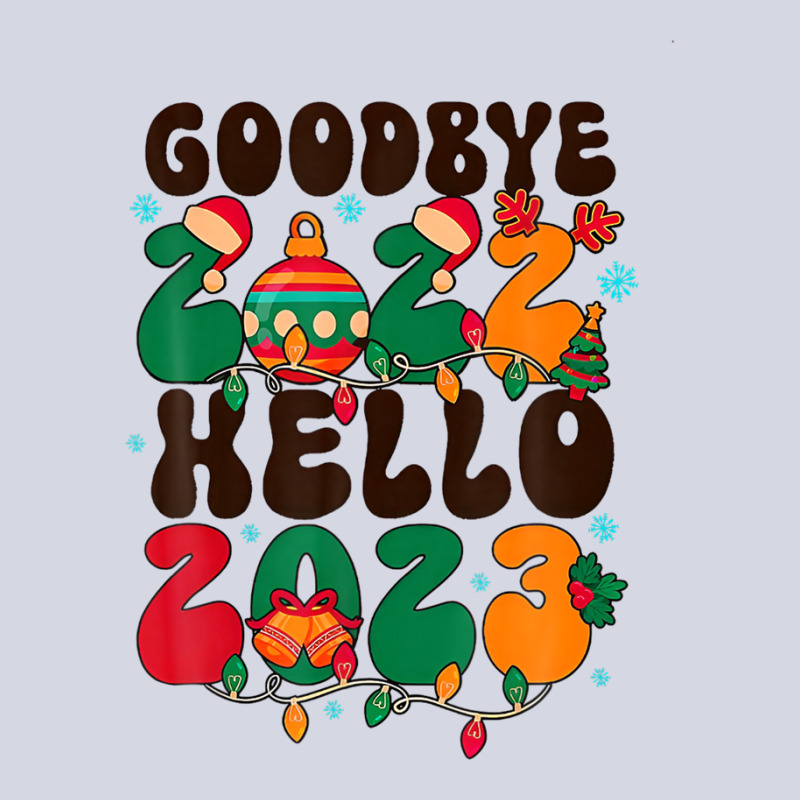 Goodbye 2022 Hello 2023 Happy New Year 2023 Christmas Groovy Fleece Short | Artistshot