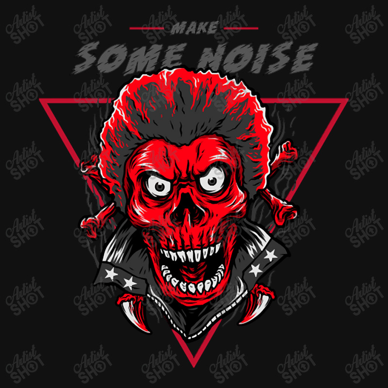 Skeleton Make Some Noise Round Patch | Artistshot