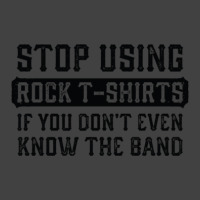 Stop Using Rock 1 Vintage T-shirt | Artistshot