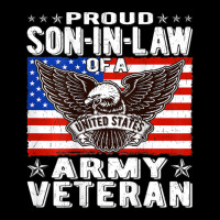 Mens Proud Son-in-law Of Army Veteran Patriotic Military Family V-neck Tee | Artistshot