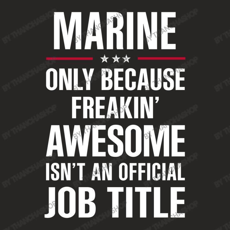 Gift For Freakin' Awesome Marine Ladies Fitted T-Shirt by thanchashop | Artistshot