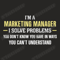 Marketing Manager I Solve Problems Funny Gift Ladies Fitted T-shirt | Artistshot