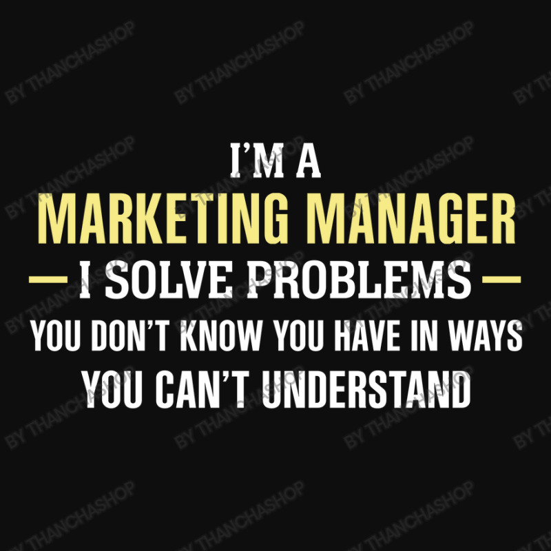 Marketing Manager I Solve Problems Funny Gift Crop Top by thanchashop | Artistshot