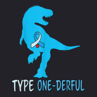 Type 1 Diabetes Awareness Ribbon T1d T Rex Dinosaur Boys T Shirt Unisex Sherpa-lined Denim Jacket | Artistshot