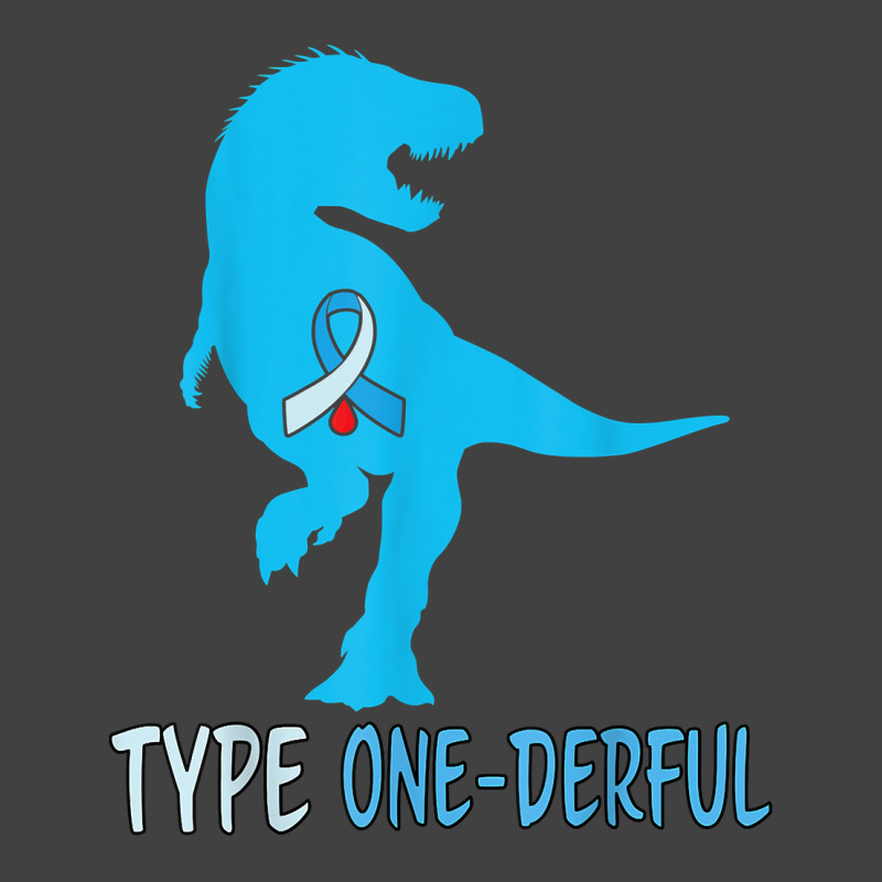 Type 1 Diabetes Awareness Ribbon T1d T Rex Dinosaur Boys T Shirt Vintage T-Shirt by maryannmjra8 | Artistshot