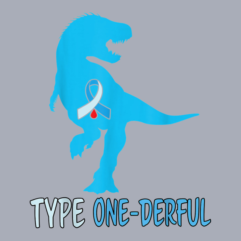 Type 1 Diabetes Awareness Ribbon T1d T Rex Dinosaur Boys T Shirt Tank Dress by maryannmjra8 | Artistshot