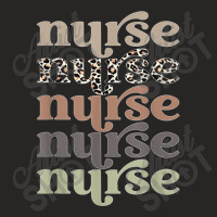 Retro Leopard Nurse Life Registered Nurse Tee Nurse's Day Ladies Fitted T-shirt | Artistshot