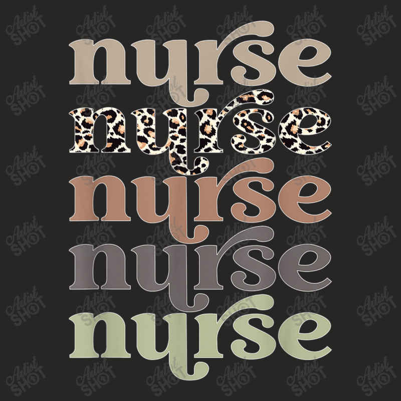 Retro Leopard Nurse Life Registered Nurse Tee Nurse's Day Ladies Fitted T-shirt | Artistshot