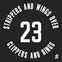 Strippers And Wings Over Clippers And Rings Friend 3/4 Sleeve Shirt | Artistshot