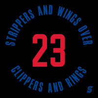 Strippers And Wings Over Clippers And Rings Women's V-neck T-shirt | Artistshot