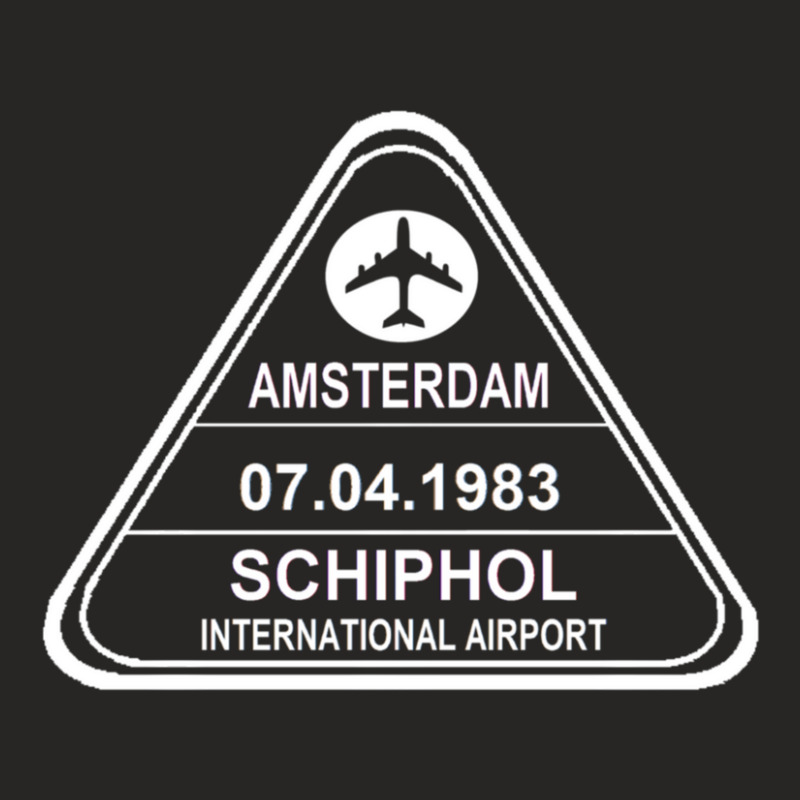 Passport Stamp Amsterdam 4 Ladies Fitted T-Shirt by behindcedar22 | Artistshot