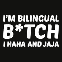 I'm Bilingual Btch I Haha And Jaja Apparel Scorecard Crop Tee | Artistshot