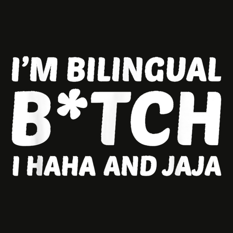 I'm Bilingual Btch I Haha And Jaja Apparel Scorecard Crop Tee by TROYHADLEYTRAVIS | Artistshot