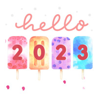 Goodbye 2022 Hello 2023 Happy New Year Funny Popsicle Xmas V-neck Tee | Artistshot