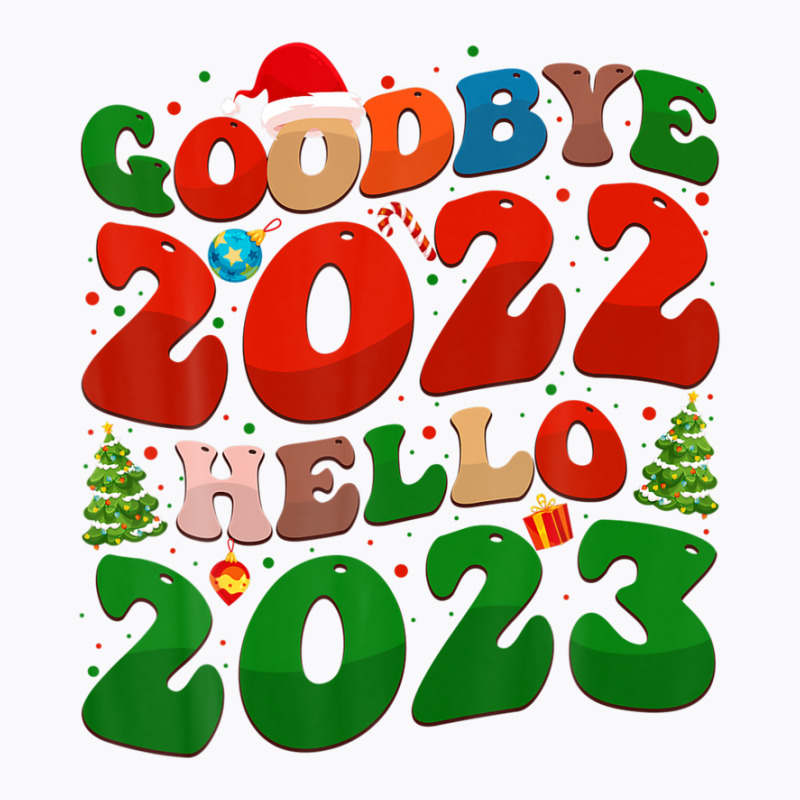 Goodbye 2022 Hello 2023 Retro Groovy Christmas New Year 2023 T-shirt | Artistshot