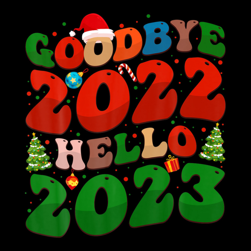 Goodbye 2022 Hello 2023 Retro Groovy Christmas New Year 2023 Long Sleeve Shirts | Artistshot