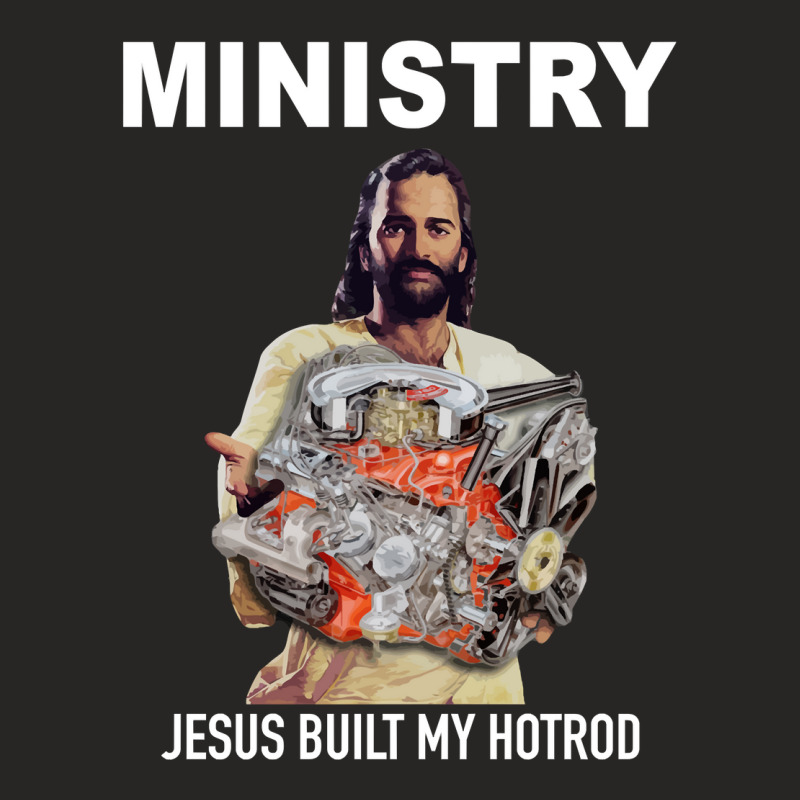 Jesus Built My Hotrod Ladies Fitted T-Shirt by JohnDavidMay | Artistshot