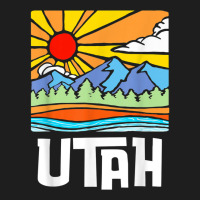 Utah Artistic Nature & Mountains Vintage Graphic Classic T-shirt | Artistshot