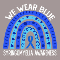 We Wear Blue For Syringomyelia Awareness Blue Rainbow Pullover Hoodie Vintage Short | Artistshot