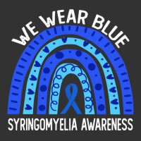 We Wear Blue For Syringomyelia Awareness Blue Rainbow Pullover Hoodie Baby Bodysuit | Artistshot