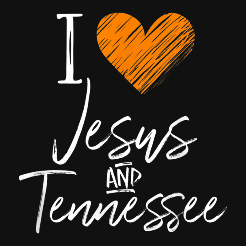 I Love Jesus And Tennessee Shirt Orange Heart Cute Fan Gift Baby Bibs by BrandonGarretLeblanc | Artistshot