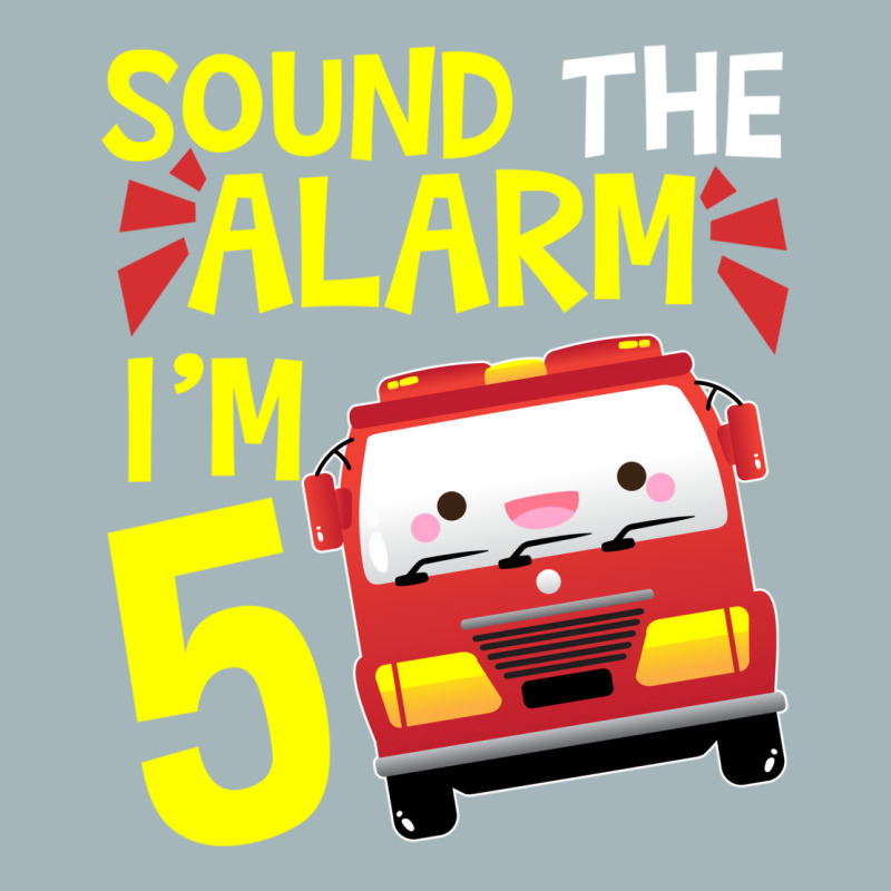 Sound The Alarm I'm 5 Firetruck Five Years Old Birthday Long Sleeve Unisex Sherpa-Lined Denim Jacket by ESTAULS | Artistshot