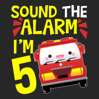 Sound The Alarm I'm 5 Firetruck Five Years Old Birthday Long Sleeve Women's Pajamas Set | Artistshot