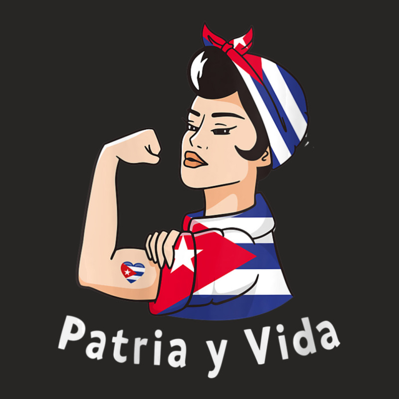 Womens Patriayvida Cuba Flag Bandana Ladies Fitted T-Shirt by fenderbendable | Artistshot