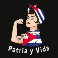 Womens Patriayvida Cuba Flag Bandana Scorecard Crop Tee | Artistshot