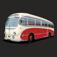 1952 Aec Regal Coach In White And Red Ladies Fitted T-shirt | Artistshot