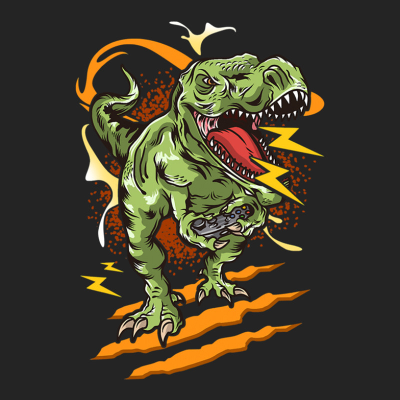 Gaming Trex Game Controller Dinosaur 3/4 Sleeve Shirt By Evanwaynecofer ...