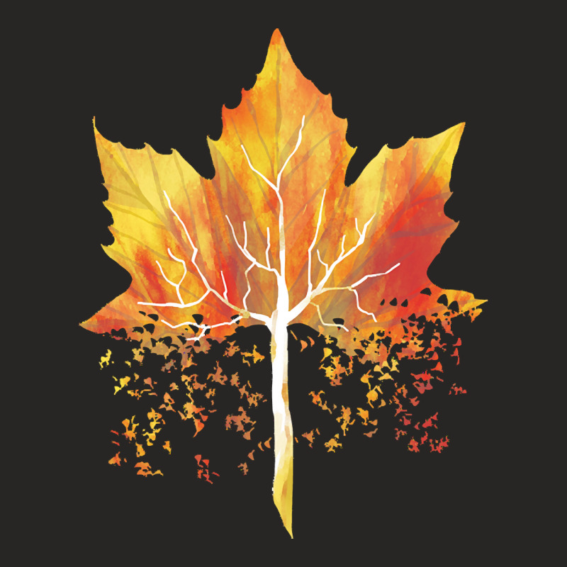 Autumn T  Shirt Leaf Autumn Tree Orange Fall Leaves Lover Season T  Sh Ladies Fitted T-Shirt by sglover982 | Artistshot