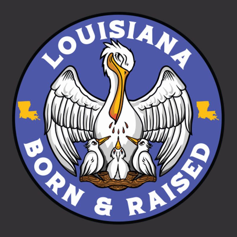 Louisiana Born Raised Louisiana Pelican State Flag Vintage Hoodie | Artistshot