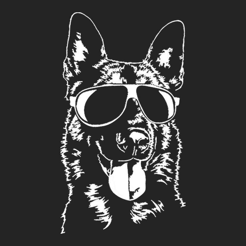 Belgian Malinois Mom T  Shirt Belgian Malinois Sunglasses Cool Dog T 3/4 Sleeve Shirt by amyaspencer364 | Artistshot